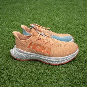 HOST PICK⭐️NEW! HOKA Pro Fly Carbon X 3 Pink/Orange & Blue Pastel Sneakers